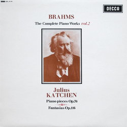 Johannes Brahms / Julius Katchen The Complete Piano Works Vol. 2 Vinyl LP USED