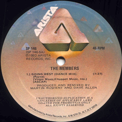 The Members Going West Vinyl 12" USED