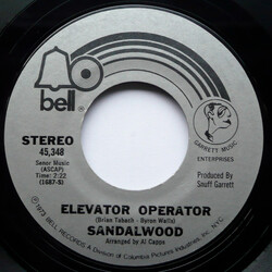 Sandalwood Elevator Operator USED VINYL 7INCH 45 RPM SINGLE