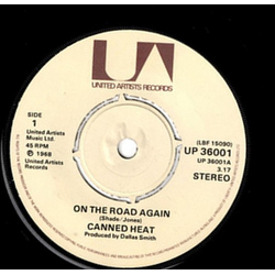 Canned Heat On The Road Again Vinyl 7" USED