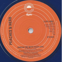 Peaches & Herb Soothe Me With Your Love / Satisfy My Hunger Vinyl 7" USED
