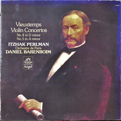 Henri Vieuxtemps / Itzhak Perlman / Orchestre De Paris / Daniel Barenboim Violin Concertos No. 4 In D Minor / No. 5 In A Minor Vinyl LP USED