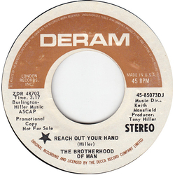 Brotherhood Of Man Reach Out Your Hand Vinyl 7" USED