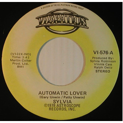 Sylvia Robinson Automatic Lover Vinyl 7" USED