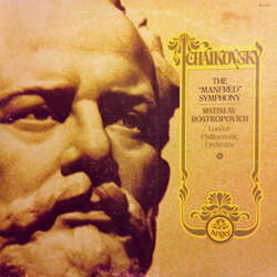 Pyotr Ilyich Tchaikovsky / Mstislav Rostropovich / London Philharmonic Orchestra The "Manfred" Symphony Vinyl LP USED