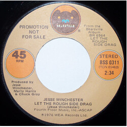Jesse Winchester Let The Rough Side Drag USED VINYL 7INCH 45 RPM PROMO STEREO MONO