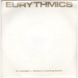 Eurythmics It's Alright (Baby's Coming Back) Vinyl 7" USED
