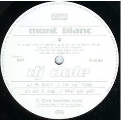 DJ Dole Mont Blanc Vinyl 12" USED