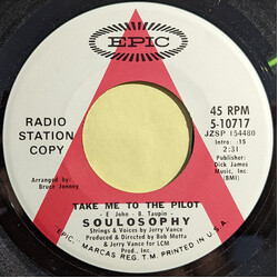 Soulosophy Take Me To The Pilot / Friends And Lovers USED VINYL 7INCH 45 RPM PROMO