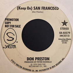 Don Preston (2) (Keep On) San Francisco USED VINYL 7INCH 45 RPM PROMO STEREO MONO