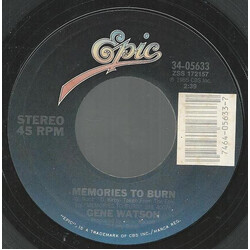 Gene Watson Memories To Burn USED VINYL 7INCH 45 RPM SINGLE STYRENE