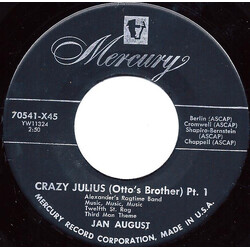 Jan August Crazy Julius (Otto's Brother) Pt. 1 USED VINYL 7INCH 45 RPM SINGLE MONO