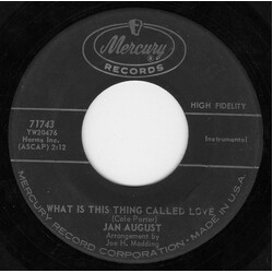 Jan August Me And My Shadow / What Is This Thing Called Love USED VINYL 7INCH