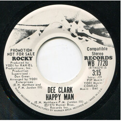 Dee Clark Happy Man USED VINYL 7INCH 45 RPM PROMO STEREO
