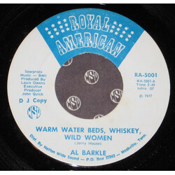 Al Barkle Warm Water Beds, Whiskey, Wild Women USED VINYL 7INCH 45 RPM SINGLE PROMO