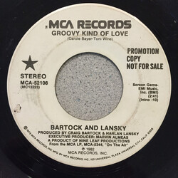 Craig Bartock / Harlan Lansky Groovy Kind Of Love USED VINYL 7INCH 45 RPM PROMO STEREO