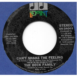 The Beck Family Can't Shake The Feeling / Nobody But You USED VINYL 7INCH SINGLE 45 RPM