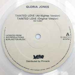 Gloria Jones / Various Tainted Love / 6T's Houseparty Vinyl 12" USED