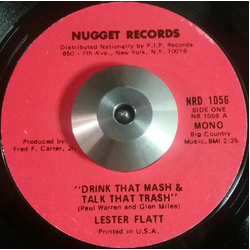 Lester Flatt Drink That Mash & Talk That Trash / The Sunny Side Of The Mountain Vinyl 7" USED