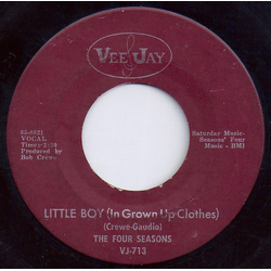 The Four Seasons Little Boy (In Grown Up Clothes) Vinyl 7" USED