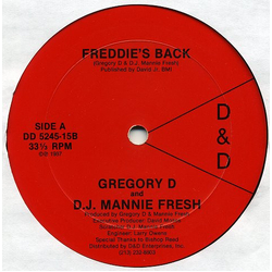Gregory D / Mannie Fresh Freddie's Back Vinyl 12" USED