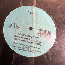 Timmy T One More Try Vinyl 12" USED