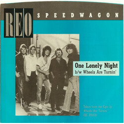 REO Speedwagon One Lonely Night USED VINYL 7INCH 45 RPM SINGLE PROMO STEREO