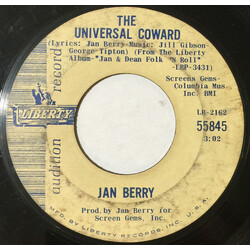 Jan Berry The Universal Coward USED VINYL 7INCH PROMO