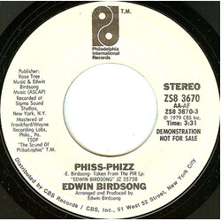 Edwin Birdsong Phiss-Phizz USED VINYL 7INCH 45 RPM SINGLE PROMO STYRENE STEREO