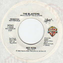 The Blasters Red Rose USED VINYL 7INCH PROMO 45 RPM