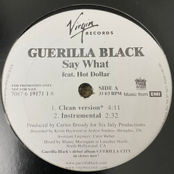 Guerilla Black / Hot Dolla Say What USED VINYL 12INCH PROMO