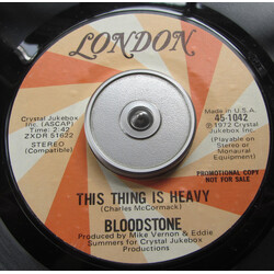 Bloodstone This Thing Is Heavy / That's The Way We Make Our Music USED VINYL 7INCH 45 RPM SINGLE PROMO