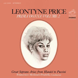 Leontyne Price / RCA Italiana Opera Orchestra / Francesco Molinari-Pradelli Prima Donna/Volume 2: Great Soprano Arias From Handel To Puccini Vinyl LP 