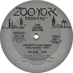 The Sound Doctor Tonight's Just Right Vinyl 12" USED