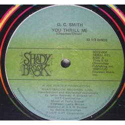 OC Smith You Thrill Me / Everything's Changed Vinyl 12" USED