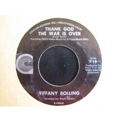 Tiffany Bolling Thank God The War Is Over USED VINYL 7INCH 45 RPM