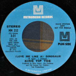 King Tip Toe (Love Me Like A) Dinosaur USED VINYL 7INCH 45 RPM SINGLE PROMO STEREO MONO