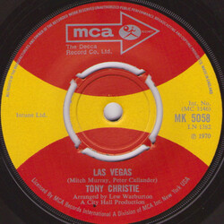 Tony Christie Las Vegas VINYL 7" USED