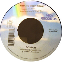 Boston What's Your Name USED VINYL 7INCH 45 RPM SINGLE