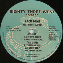 Zack Toms / Donald O I'm Ready E.P. Vinyl 12" USED