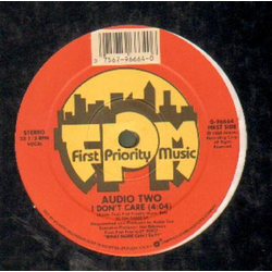 Audio Two I Don't Care Vinyl 12" USED
