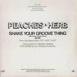 Peaches & Herb Shake Your Groove Thing Vinyl 12" USED