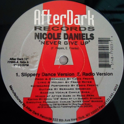 Nicole Daniels Never Give Up Vinyl 12" USED