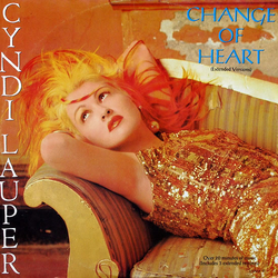 Cyndi Lauper Change Of Heart Vinyl 12" USED