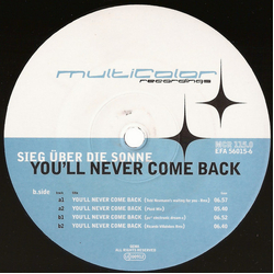 Sieg Über Die Sonne You'll Never Come Back Vinyl 12" USED