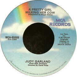 Judy Garland A Pretty Girl Milking Her Cow / It's A Great Day For The Irish USED VINYL 7INCH 45 RPM REISSUE