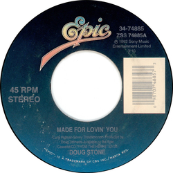 Doug Stone Made For Lovin' You Vinyl 7" USED