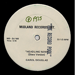Carol Douglas Headline News (Disco Version) Vinyl 12" USED