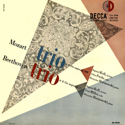 Reginald Kell / Frank Miller (3) / Mieczyslaw Horszowski Mozart Trio In E Flat Major, K. 498 / Beethoven Trio In B Flat Major, Op. 11 Vinyl LP USED