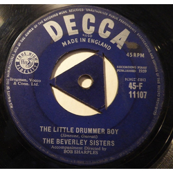 The Beverley Sisters The Little Drummer Boy / Strawberry Fair Vinyl 7" USED